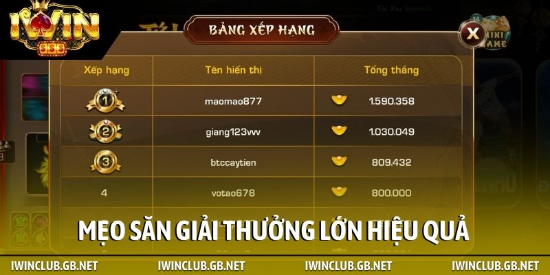 Mẹo săn giải thưởng lớn hiệu quả